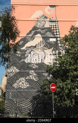 ARTE DI STRADA A PARIGI 13 Foto Stock