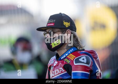 Estoril, Portogallo, Italia. estoril 2020, portogallo, Italia, 18 Ott 2020, NÃ‚Â°19 Alvaro Bautista ESP Honda CBR1000 RR-R Team HRC durante il round 8 Pirelli Estoril Round - gara - World Superbike - SBK - Credit: LM/otto Moretti Credit: Otto Moretti/LPS/ZUMA Wire/Alamy Live News Foto Stock