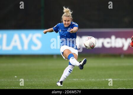 Liverpool, Regno Unito. 18 Ott 2020. Isobel Christiansen di Everton in azione. Barclays Super League match femminile, Everton Women contro Brighton & Hove Albion Women al Walton Hall Park di Liverpool domenica 18 ottobre 2020. Questa immagine può essere utilizzata solo per scopi editoriali. Solo per uso editoriale, è richiesta una licenza per uso commerciale. Nessun uso in scommesse, giochi o un singolo club/campionato/giocatore publications.pic di Chris Stading/Andrew Orchard sports photography/Alamy Live News Credit: Andrew Orchard sports photography/Alamy Live News Foto Stock