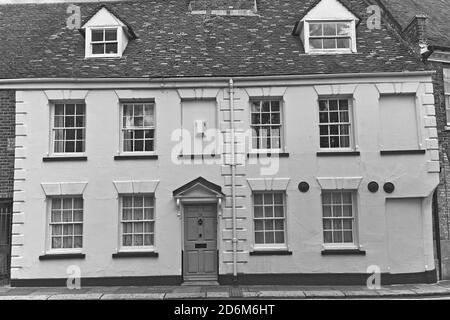 Casa di periodo su King Street nella zona storica di Kings Lynn, Norfolk, Regno Unito Foto Stock