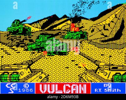 Vulcan - Sinclair ZX Spectrum Videogioco - solo per uso editoriale Foto Stock