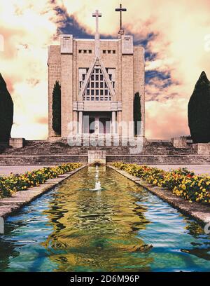 santuario di Senhora da Penha, Guimaraes, Portogallo Foto Stock