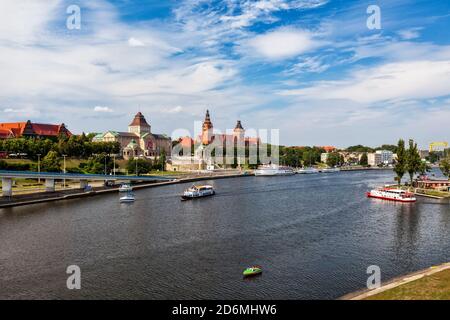 Szczecin, Waly Chrobrego, Voivodato della Pomerania Occidentale, Polonia Foto Stock