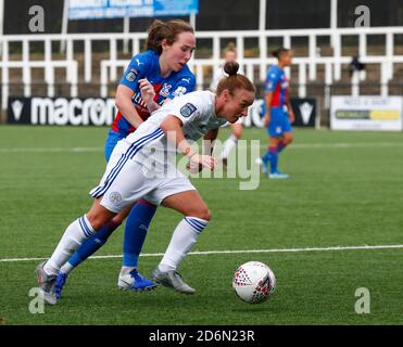 Bromley, Regno Unito. 18 Ott 2019. BROMLEY, REGNO UNITO OTTOBRE 18 : durante il Campionato delle Donne fa tra le Donne di Crystal Palace e le Donne di Leicester City allo Stadio Hayes Lane, Bromley, Regno Unito il 18 Ottobre 2020 Credit: Action Foto Sport/Alamy Live News Foto Stock