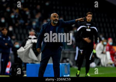 Udine, Italia. udine 2020, Italia, Friuli - Stadio Dacia Arena, 18 Ott 2020, Fabio Liverani (allenatore Parma Calcio) durante Udinese Calcio vs Parma Calcio 1913 - Calcio serie a - Credit: LM/Ettore Griffoni Credit: Ettore Griffoni/LPS/ZUMA Wire/Alamy Live News Foto Stock