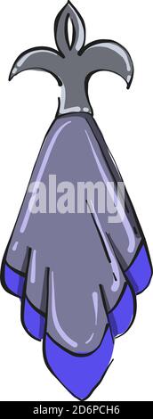 Asciugamano reale, illustrazione, vettore su sfondo bianco. Illustrazione Vettoriale