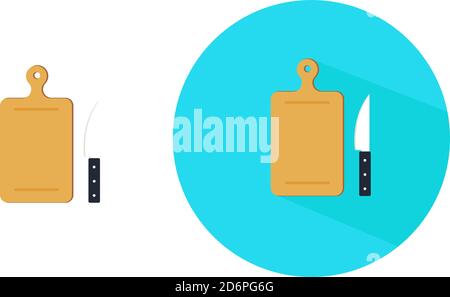 Tagliere, illustrazione, vettore su sfondo bianco. Illustrazione Vettoriale