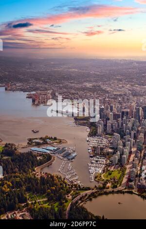 Il centro di Vancouver, British Columbia, Canada Foto Stock