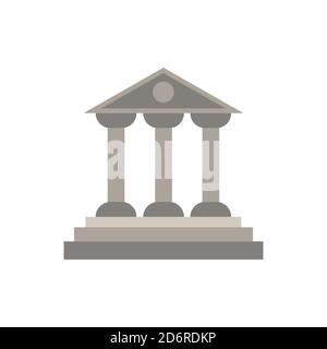 Icona del museo. Elemento semplice dalla collezione di edifici. Icona Creative Museum per il web design, modelli, infografiche e altro ancora Illustrazione Vettoriale