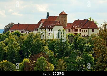 castello Iburg con torre Benno, Germania, bassa Sassonia, Bad Iburg Foto Stock