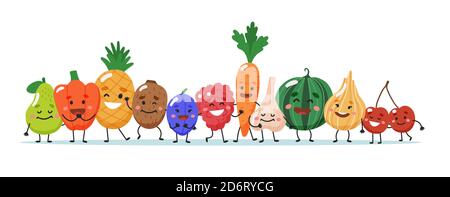 Frutta e verdura. Illustrazione vettoriale Illustrazione Vettoriale