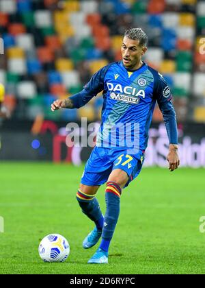 Roberto Pereyra (Udinese) durante Udinese Calcio vs Parma Calcio 1913, Serie italiana Calcio A partita a udine, 18 2020 ottobre Foto Stock