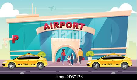 Immagine vettoriale AirPort a colori piatti Illustrazione Vettoriale