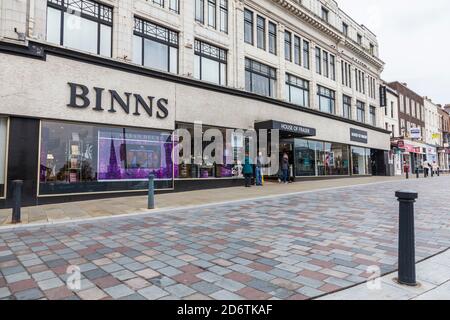 Binns / House of Fraser store su Alta fila, Darlington,l'Inghilterra,UK Foto Stock