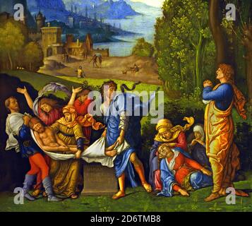 L'Entombment 1500-1510 di Andrea Mantegna, 1431-1506, Italia, Italiano, (seguace ?) Foto Stock