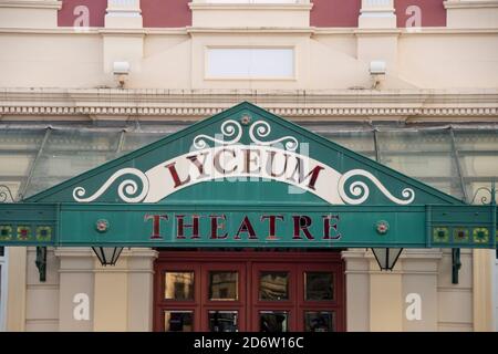 Sheffield, UK – 30 Nov 2018 : l'ingresso al Lyceum Theatre di Tudor Square Foto Stock