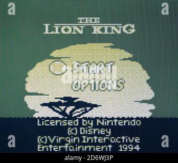 Lion King - Nintendo Gameboy Videogioco - solo per uso editoriale Foto Stock