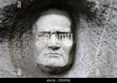 Boris Kidric Monumento sulla Via Partisan a Maribor in Slovenia Foto Stock