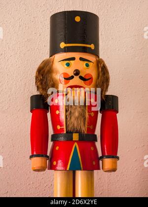 Personaggio tradizionale di legno di Natale - Nutcracker Foto Stock