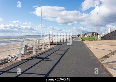 Aberavon Beach and Promenade, The Princess Margaret Way, Port Talbot, Neath & Port Talbot County Borough, Galles, Regno Unito Foto Stock