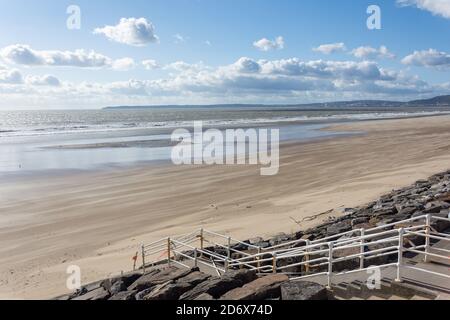 Aberavon Beach, la Princess Margaret Way, Port Talbot, Neath & Port Talbot County Borough, Galles, Regno Unito Foto Stock