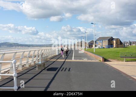 Aberavon Beach and Promenade, The Princess Margaret Way, Port Talbot, Neath & Port Talbot County Borough, Galles, Regno Unito Foto Stock