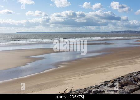 Aberavon Beach, la Princess Margaret Way, Port Talbot, Neath & Port Talbot County Borough, Galles, Regno Unito Foto Stock