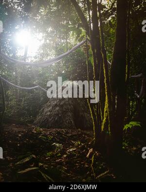 Temazcal, Amazzonia, Ecuador Foto Stock