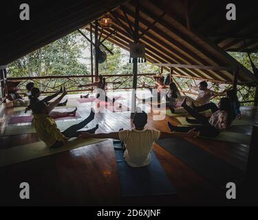 Amazon Jungle Yoga Retreat Foto Stock
