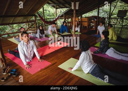 Amazon Jungle Yoga Retreat Foto Stock