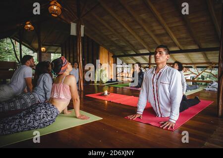 Amazon Jungle Yoga Retreat Foto Stock
