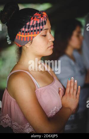 Amazon Jungle Yoga Retreat Foto Stock
