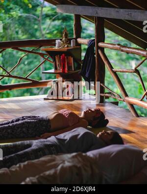 Amazon Jungle Yoga Retreat Foto Stock