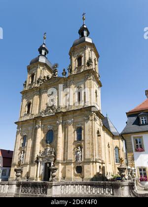 Basilica Goessweinstein, costruita da Balthasar Neumann. Goessweinstein il più importante luogo di pellegrinaggio della Svizzera Franconia ( Fraenkischen Foto Stock