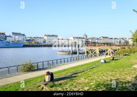 Francia, Loire Atlantique, Nantes, Île de Nantes, la Terrasse des Vents // Francia, Loire-Atlantique (44), Nantes, Île de Nantes, la Terrasse des Vents Foto Stock