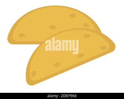 Biscotti di previsione cinesi, panini o piatto di gyoza Illustrazione Vettoriale