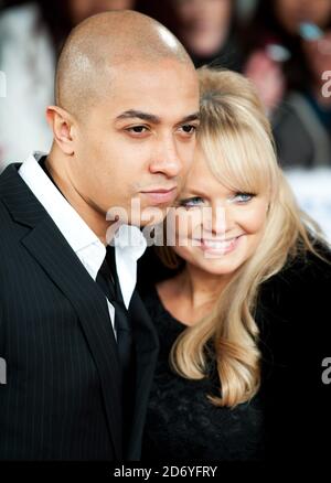 Emma Bunton e la fidanzata Jade Jones partecipano ai National Television Awards, presso la O2 Arena nella zona est di Londra. Foto Stock