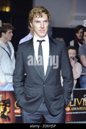 Benedetto Cumberbatch arriva al Laurence Olivier Awards 2011 a. Il Theatre Royal di Londra Foto Stock