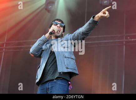 Esempio di esibirsi al V festival di Chelmsford, Essex. Foto Stock