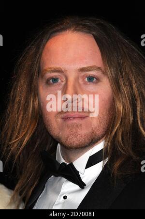 Tim Minchin partecipa ai premi serali di Teatro Standard, al Savoy Hotel nel centro di Londra. Foto Stock