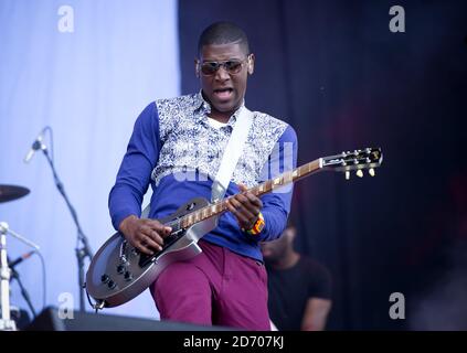 Labrinth si esibisce al festival Isle of Wight, al Seaclose Park, Newport Foto Stock