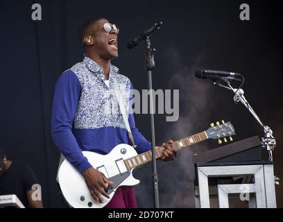 Labrinth si esibisce al festival Isle of Wight, al Seaclose Park, Newport Foto Stock