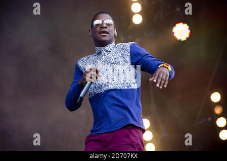 Labrinth si esibisce al festival Isle of Wight, al Seaclose Park, Newport Foto Stock