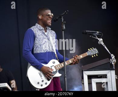 Labrinth si esibisce al festival Isle of Wight, al Seaclose Park, Newport Foto Stock