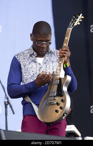 Labrinth si esibisce al festival Isle of Wight, al Seaclose Park, Newport Foto Stock