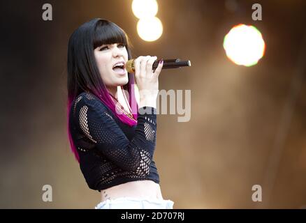 Jessie J si esibisce al festival Isle of Wight, al Seaclose Park, Newport Foto Stock