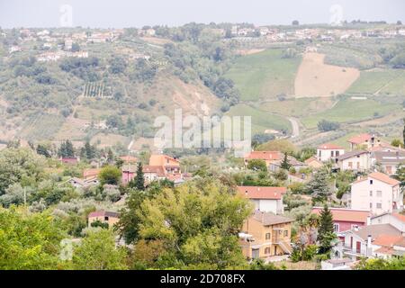 Panorama della città medievale di Lanciano in Abruzzo Foto Stock