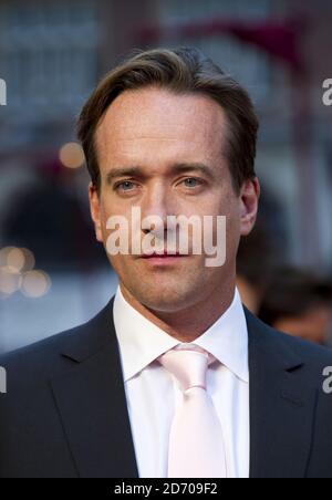 Matthew Macfadyen partecipa alla prima britannica di Anna Karenina a Leicester Square, Londra. Foto Stock