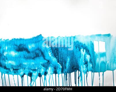 Creative astratto dipinto a mano sullo sfondo, carta da parati texture. Composizione astratta per elementi di design. Close-up frammento di pittura acrilica su canv Foto Stock
