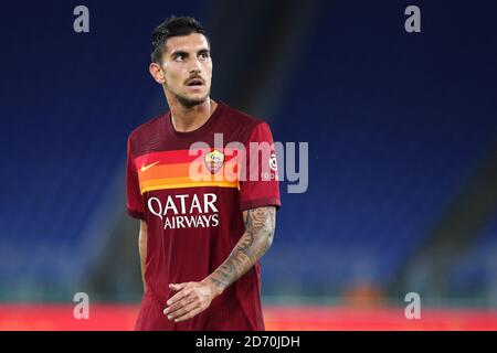 L'orenzo Pellegrini di Roma reagisce durante il campionato italiano Serie UNA partita di calcio tra ROMA E Benevento Calcio il 18 ottobre 2020 a S. Foto Stock